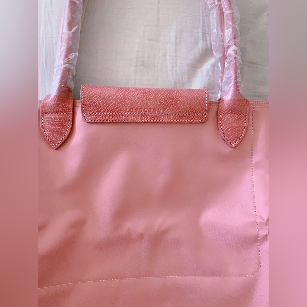 Longchamp Large Le Pliage Shoulder Tote Color petal Pink - Picture 7 of 14